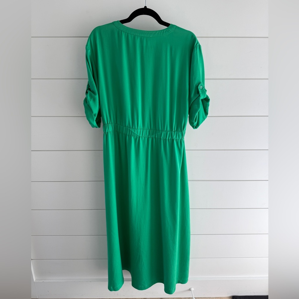Loft Utility Midi Pocket Dress, Size 10 - Picture 4 of 10